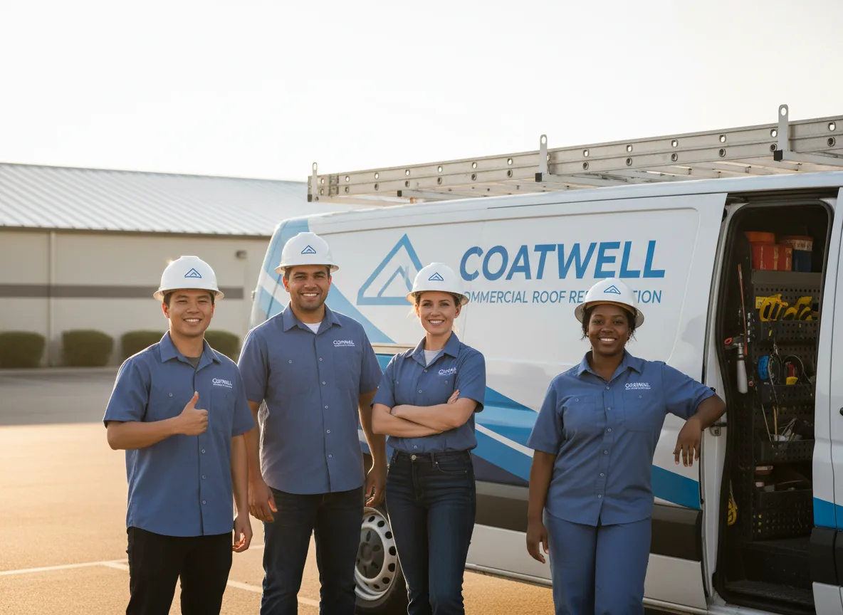 Commercial roof coating company in Fellows, CA